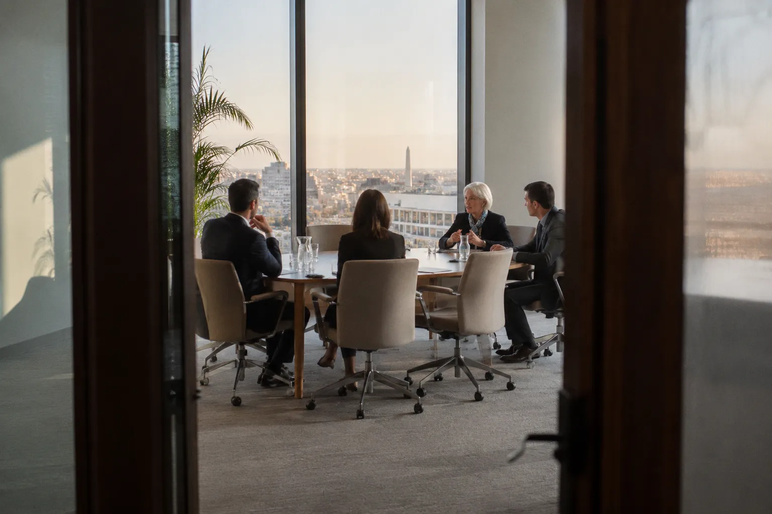 IMF chief says no global economic slowdown in sight, but risks are high